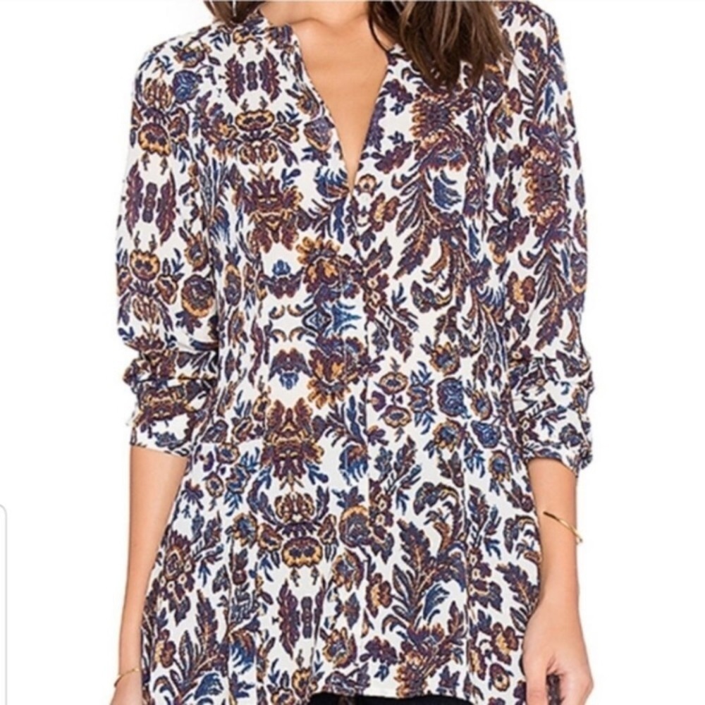 Sanctuary Floral Long Sleeve Button Down Size M